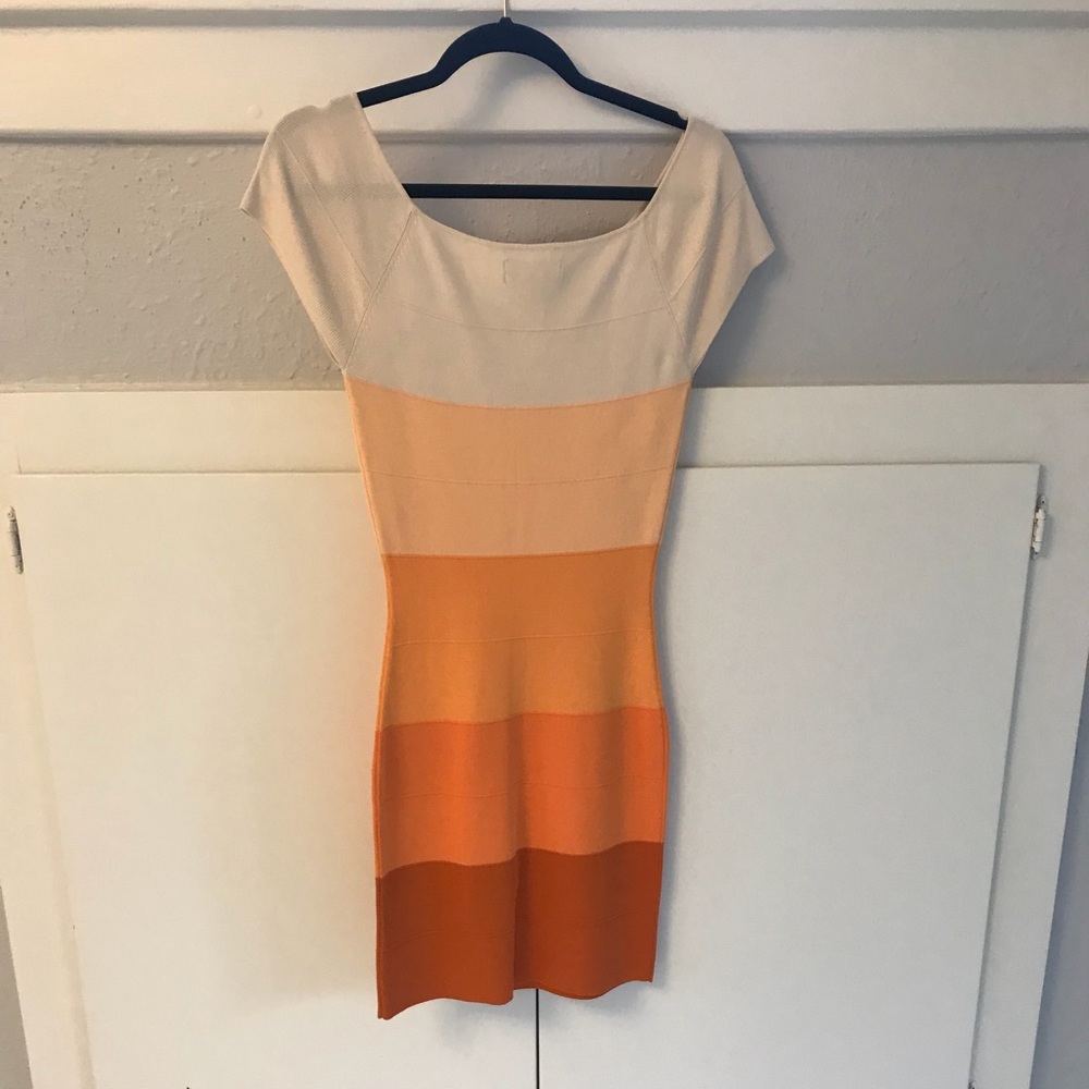 OMBRÉ BANDAGE DRESS - Picture 2 of 5